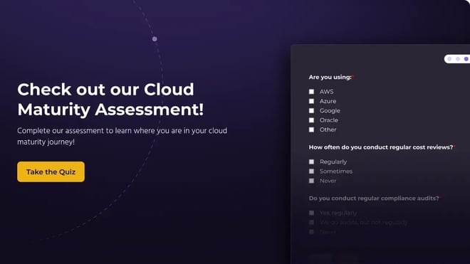 Invitation to take a Cloud Maturity Assessment quiz