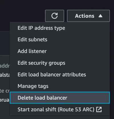 Stratusphere deleting load balancer