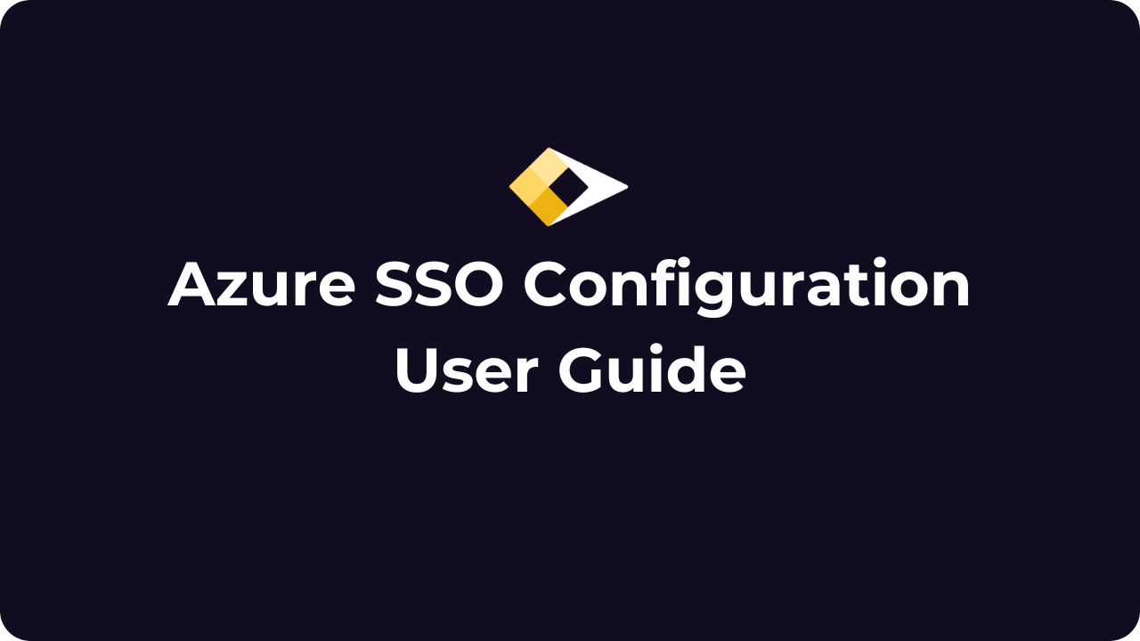 StratusGrid logo above the text 'Azure SSO Configuration User Guide' on a dark background